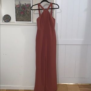 Windsor Pants - Mauve flare legged jumpsuit Windsor Pants - Mauve flare legged jumpsuit